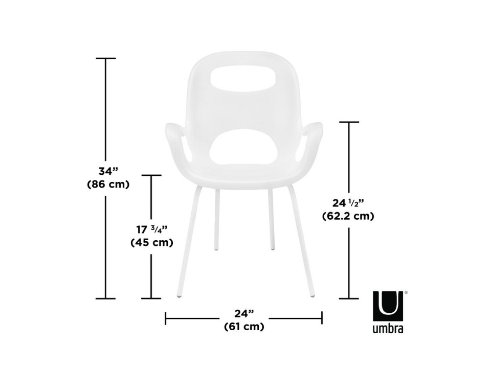 UMBRA krzesło OH białe - Umbra